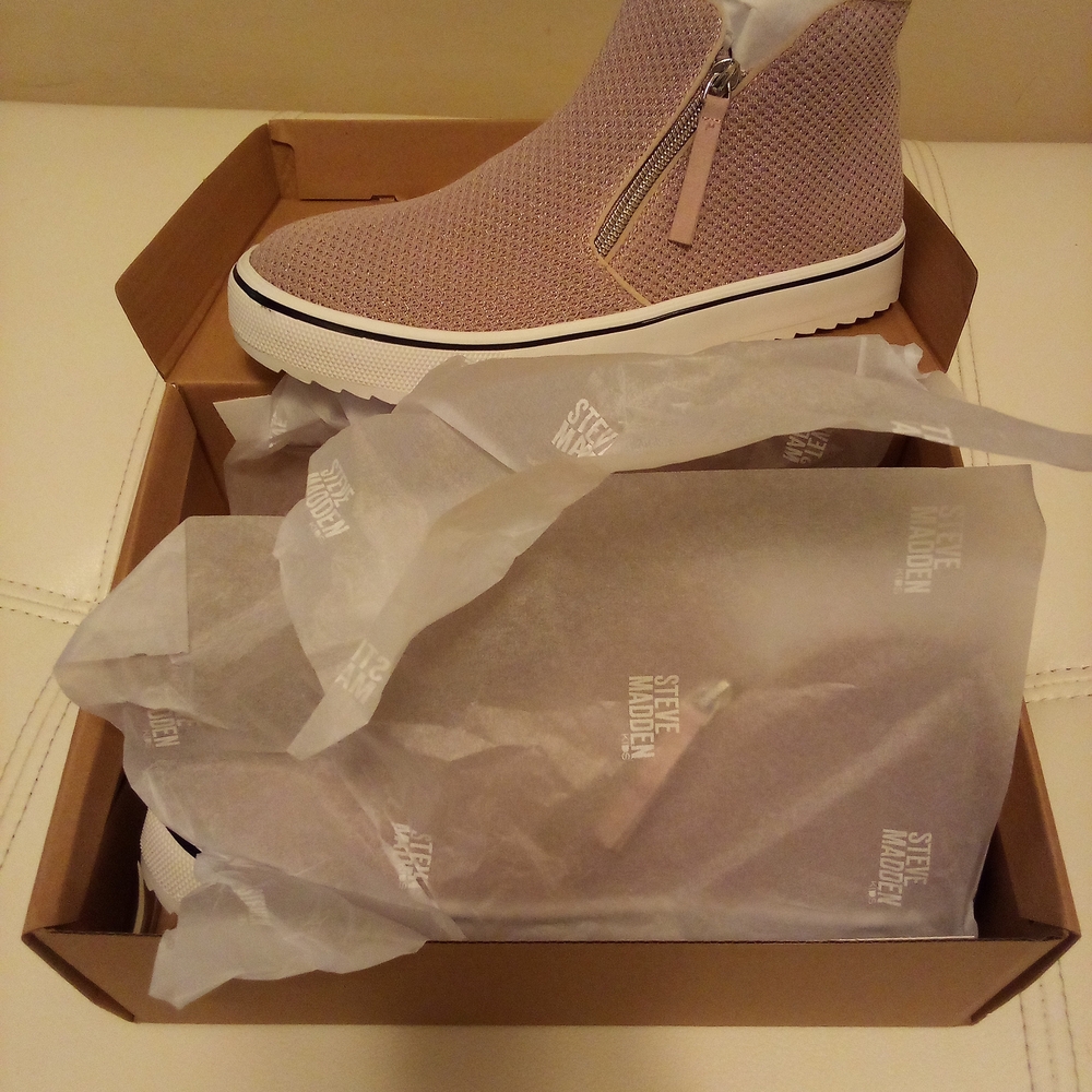 Steve Madden Kids' Pink High-Top Sneakers